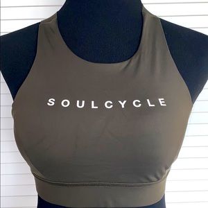 SoulCycle x LuluLemon Olive Athletic Bra (Size 8)